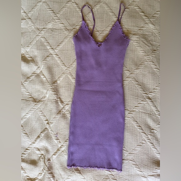 Better Be Lavender Ribbed Midi Dress - Picture 6 of 10